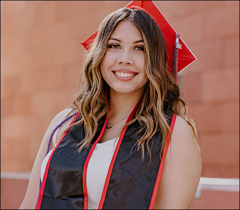 Gemma's graduation picture.